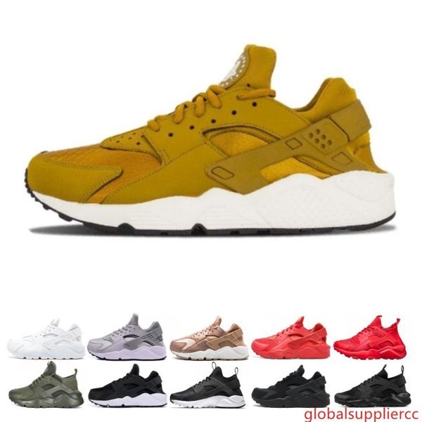 

wholesale huarache 4 1 running shoes for men womens white black red sneakers triple trainers mens sport designer shoes sneaker zapatos