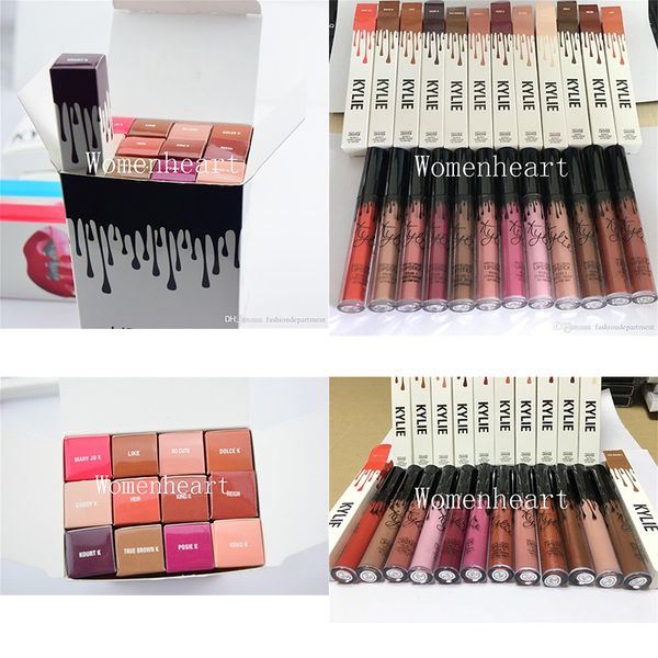 

new makeup cosmetics send me more nudes matte liquid lipstick take me vacation birthday edition lip gloss 12 fashion colors=1set
