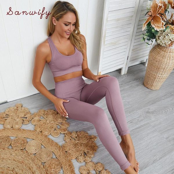 

gym clothing women solid workout set seamless yoga set knitted sports fitness gym leggings high waist women sportwear, White;red