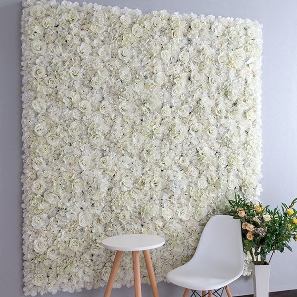 

artificial silk rose flower wall decoration decorative wedding decoration backdrop 3 colors