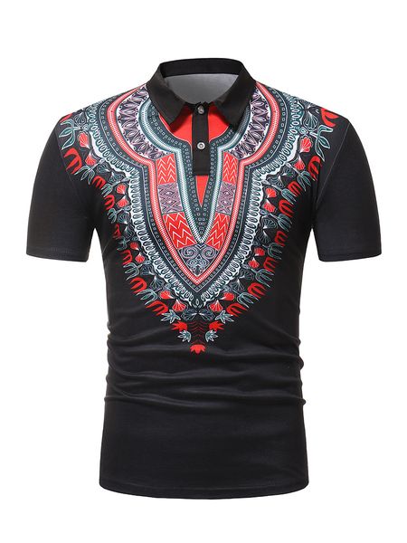 

traditional ethnic clothing african men clothes roupa africana dashiki man africa african short sleeve polo shirt shirts for male nigerian, Red