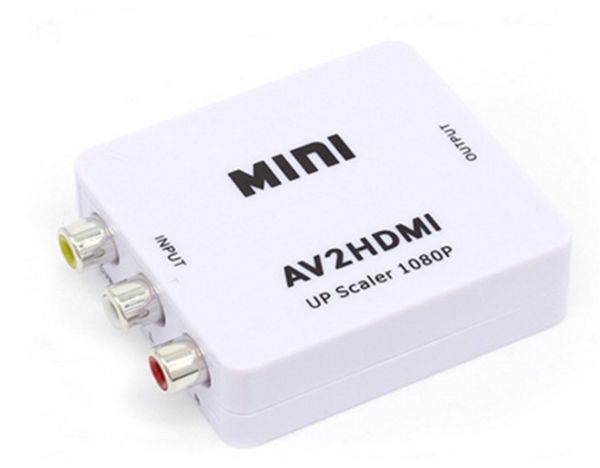 

Rca av male to hdmi female converter adapter full hd 1080p mini compo ite cvb to hdmi av2hdmi audio converter