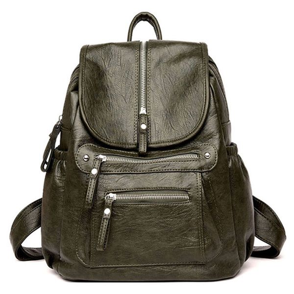 

bagpack women designer backpack female bookbag soft leather school bags for teenage girls travel back pack mochila feminina sac