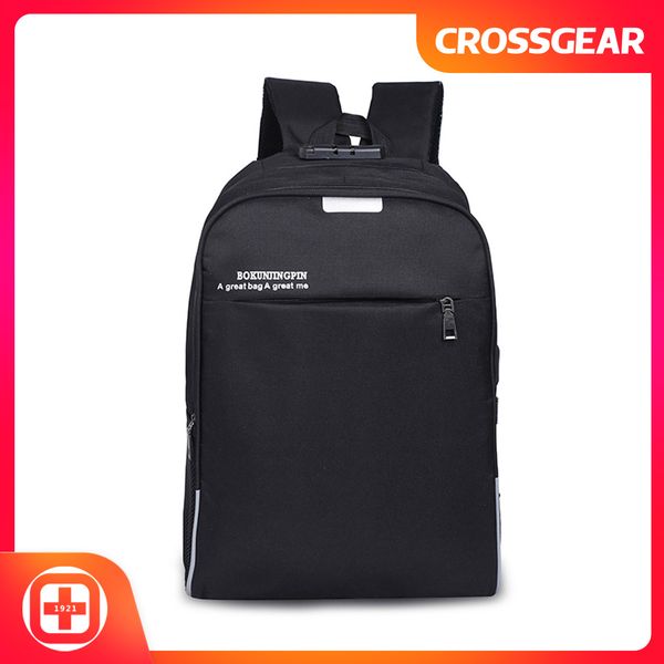 

water resistant lapbag anti-theft travel bag large capacity shoulder daypack school backpack blac