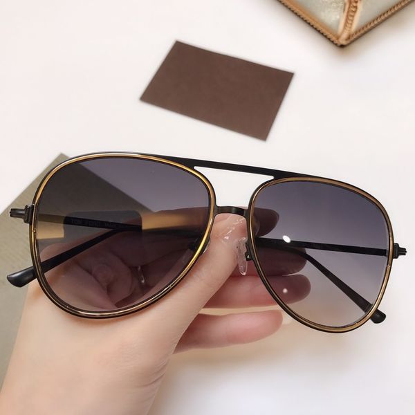 

5645 sunglasses simple metal oval frame glasses ultra light weight easy to wear eyewear uv400 protection with box 52-21-145, White;black