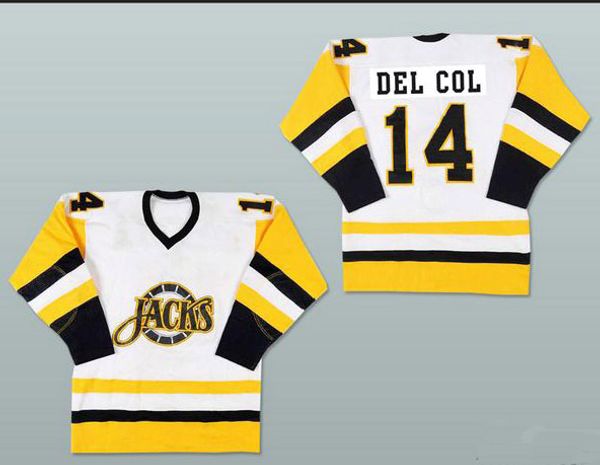 

14 John Del Col Baltimore Skipjacks Hockey Jersey Movie Hockey Jerseys All Stitched Black Free Shipping