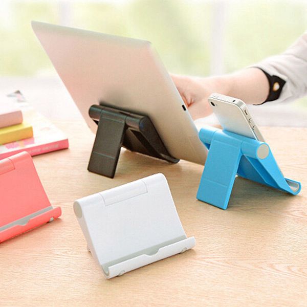 

2019 new arrivals foldable plastic car mobile stand universal bed desk mount mobile phone stand cradle phone holder