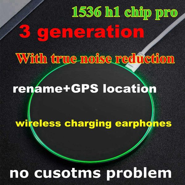 

2020 gen 3 tws with noise reduction ap3 h1 chip transparency wireless charging bluetooth headphones pro ap2 w1 earbuds 2nd generation