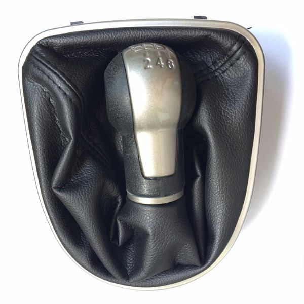 

5speed 6 gear mt car gear shift knob with leather boot for seat leon ii (2005-2012) altea xl (04-12) seat toledo iii (04-09
