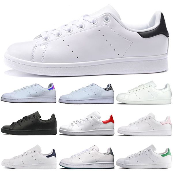 

discount black white smith casual shoes for men women silver pink green blue red mens stan leather outdoor shoes sneakers