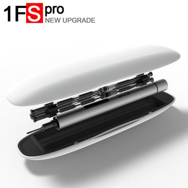 

wowstick 1fs mini electric screwdriver alloy body led light cordless battery power with 18 bits or wowstick 1f+ th 56 bits