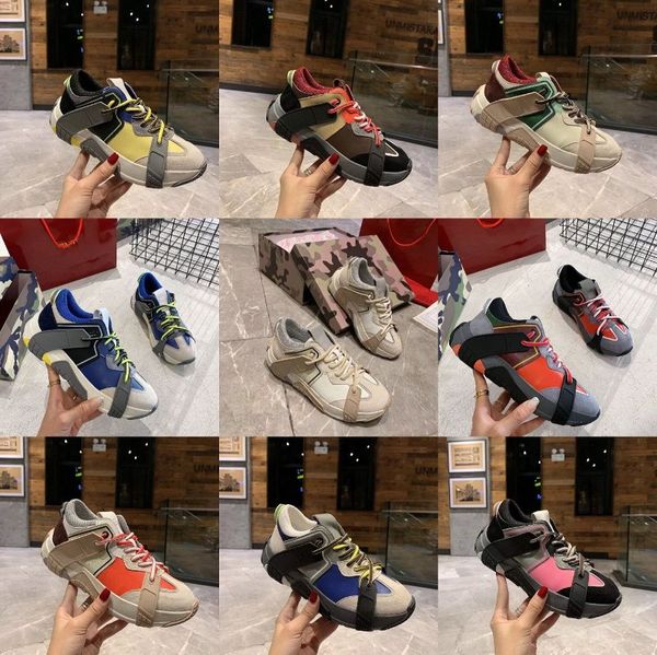 

2020 latest fashion week catwalk couples casual men shoes luxury designer white leather open sneaker trainers size 35-46, Black
