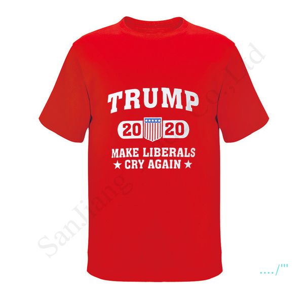 

men donald trump t shirt 2020 us elections make liberals cry again print women short sleeve t-shirts s-3xl casual tee 11 colors d1601, White