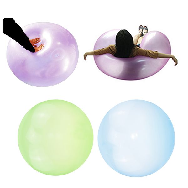 

2x inflatable bubble ball bubble balloon outdoor party blue + green l