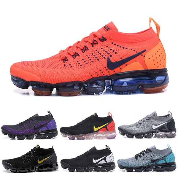 

2018 chaussures moc 2 laceless 2.0 casual shoes triple designers mens women sneakers fly black knit sports air cushion trainers ffpd