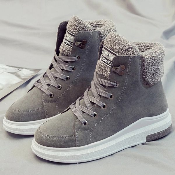 

winter shoes platform sneakers women velvet fur 2019 warm causal shoes female high sneakers for women snowboots black