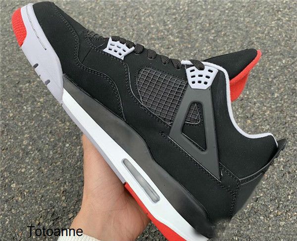 

wholesale 4s bred white cement cactus jack toro bravo basketball shoes men 4 tattoo fire red cool grey sneakers