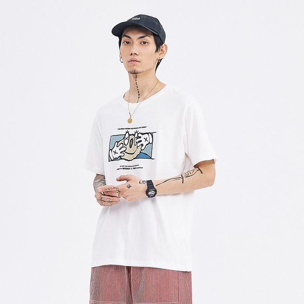 

мужские женские дизайнерские футболки модные мужские женщин летние tshirts марка короткие рукава героев мультфильмов для печати -2xl spring, White
