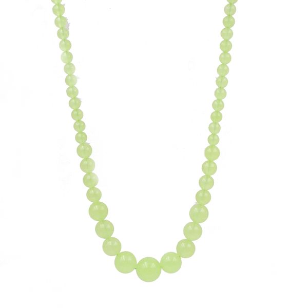 

natural stone short chain necklace for women grape jades round 6-14mm chalcedony round beads choker clavicle jewelry 18" a996, Golden;silver