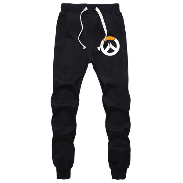 

spring autumn men women new brand printed sweatpants casual long pants for couples fashion sports pants, Black