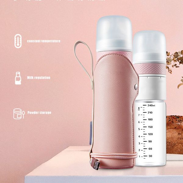 

baby milk bottle thermostatic glass wide caliber anti flatulence anti-fall infant fj88