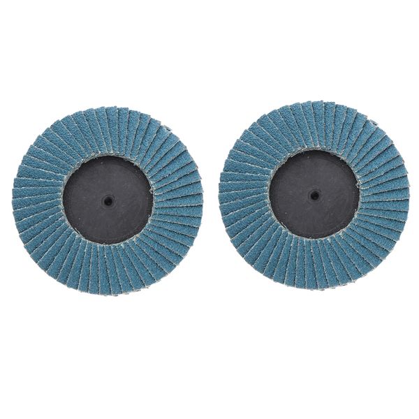 

2x80 grit diamond polishing pad flap sanding wheel discs rotary tool,blue
