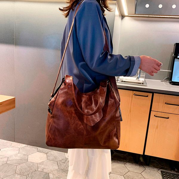 

vintage drop shipping fashion women zipper splice solid color shoulder bags messenger bag hand bag