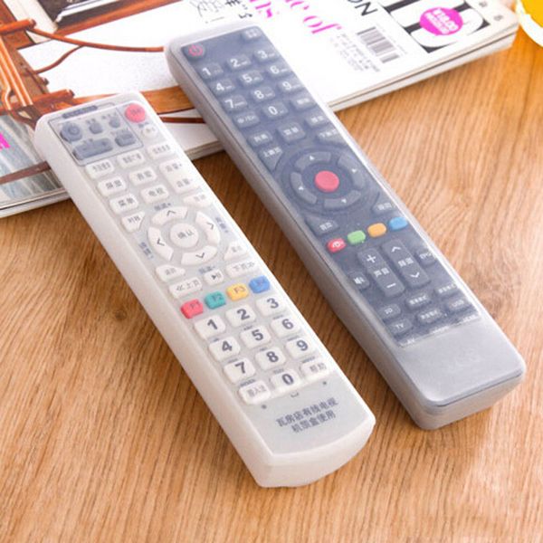 

new translucent silicone cover storage bags air conditioning tv remote control protective sleeve antidust waterproof ing