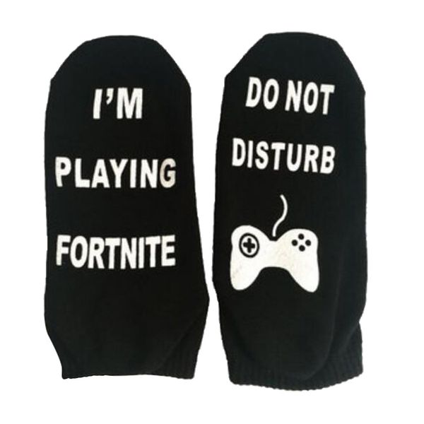 

1 pair absorbent cotton ankle socks for women man, Black;white