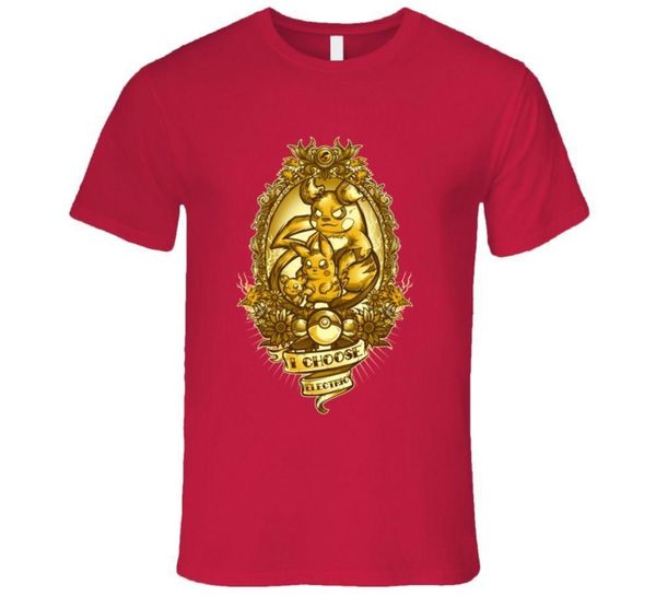 Compre Camiseta De Diseñador Para Hombre Camiseta Pikachu, Tipo Eléctrico  Elijo Eléctrico, Raichu Camiseta A $5.62 Del Wear3 | DHgate.Com