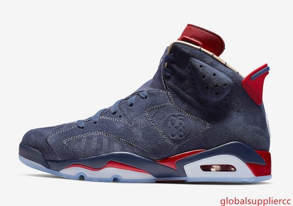 

doernbecher db 6s top factory версия 6 синих замшевых ботинок баскетбола высокого качества мужских тренеры new 2019 кроссовки