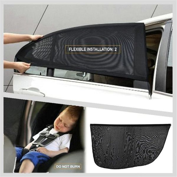 

car side window double black yarn sunshade car front or rear window sun shade anti-mosquito sunshade universal for most cars