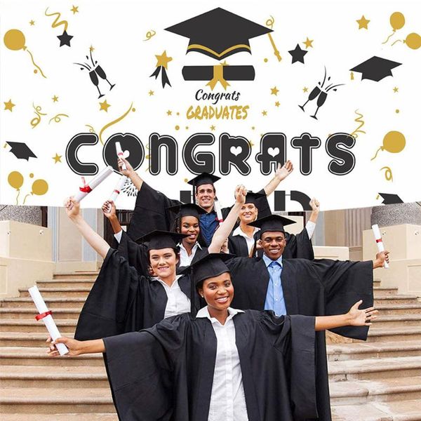 

large graduation party banner durable selfie background cloth party poster