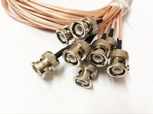 Freeshipping 10 Stück SMA-Stecker auf BNC-Stecker-Adapter RF-Pigtail-Kabel 2 m RG316