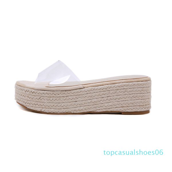 

women summer slippers wedge shoes womens mules with heels flip flops wedges striped shoes women flip flops sandals women yma877 t06, Black