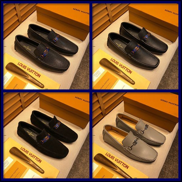 

20mc luxury mens loafers leather casual man's shoe handmade fashion shoes men spring autumn big size 46 flats rubber sole non-slip, Black