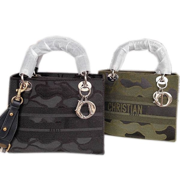 

women shoulder bag handbag official website same paragraph fashion camouflage canvas purse crossbody bags with letters two choices 20cm