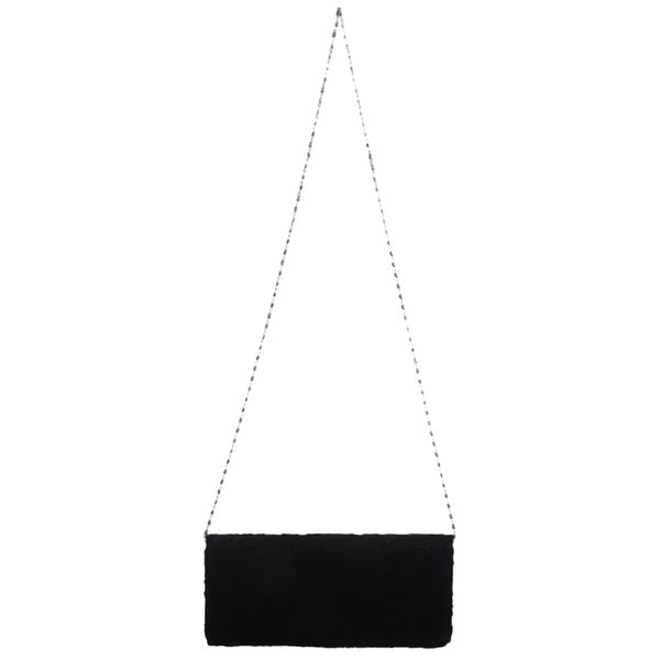 

satin floral lace clutch bag evening purse ladies party wedding women, black