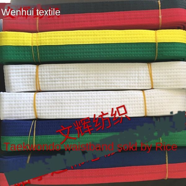 

embroidered bel grading taekwondo embroidery grading coach black white color belt taekwondo embroidery belt