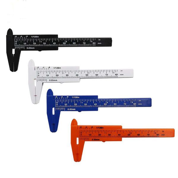 

1pcs 0-80mm micro plastic vernier caliper ruler sliding gauge measuring hand tool diy craft model hobby woodworking tool