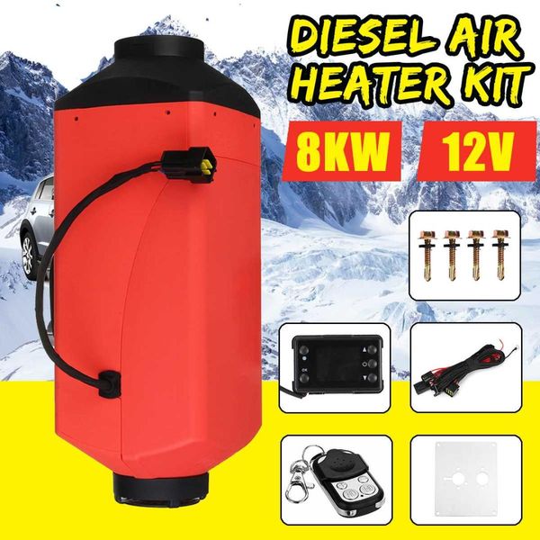 

8kw air diesel heater 12v car parking heater with remote control lcd monitor car truck boat van rv bus heating machine