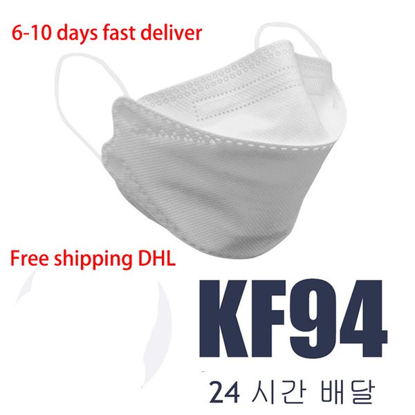

fast shipping dhl kf94 mouth masks anti-dust breathable masks kn95 n95 ffp2 mouth nose cover safety mask non-woven with ce fda certificate