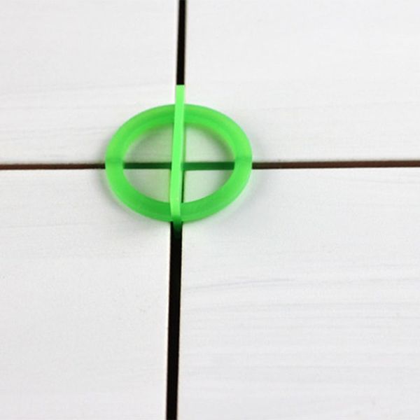 

100pcs green cross tile leveling recyclable plastic tile leveling system base spacer