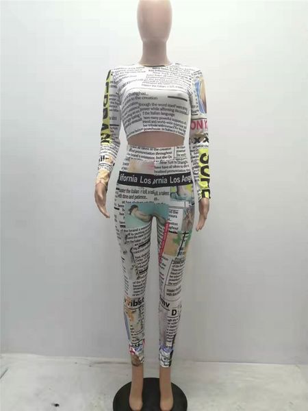 

две части дамы сексуальные костюмы модные женские дизайнерские 2шт костюм цифровой печатный спортивные костюмы повседневная тонкая женская о, Gray