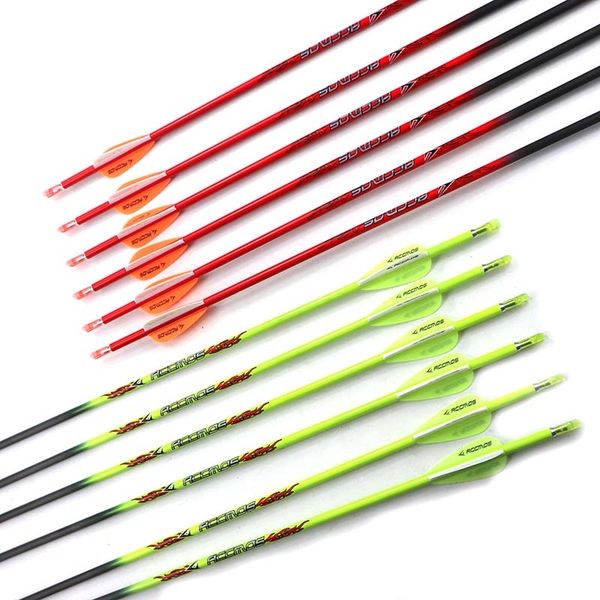 

2020 new pure carbon arrow spine 600 700 800 900 id 4.2mm archery for compound /recuvre bow shooting orange and yellow climbing ropes