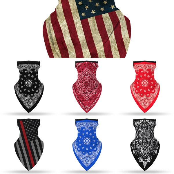 

zj34w outdoor sports bandana scarf paisley bandana headband wristband headwear face mask cycling scarf headband, Black