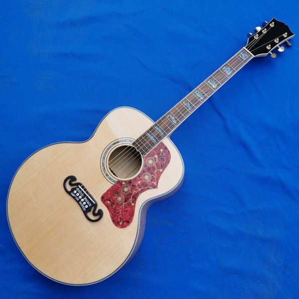 

solid wood section 43 inch j200 series acoustic guitar
