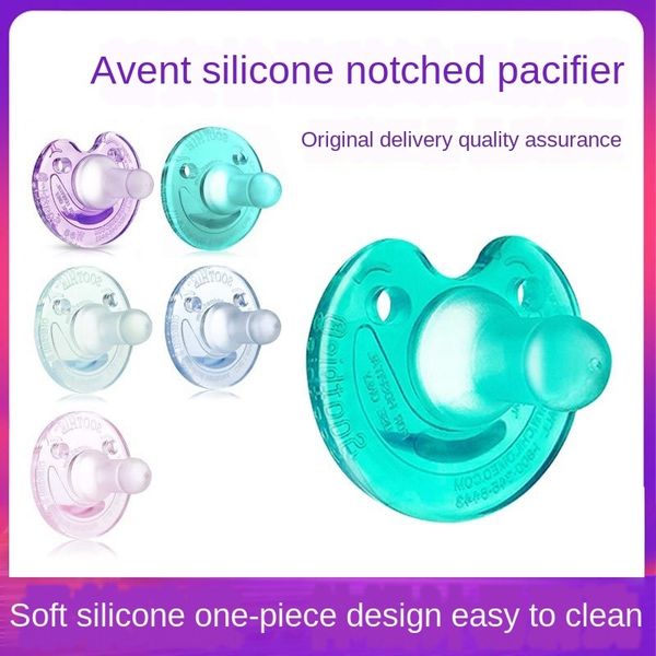 

philips new anyi silicone nipple nipple pacifier full silicone super soft baby sleeping pacifier 0-6-18