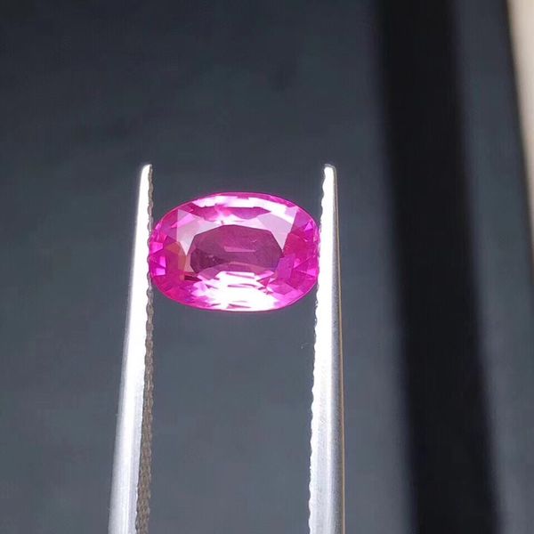 

сертификация gil 1.7 ct овальная огранка огранка натуральный розовый сапфир камень свободные драгоценные камни свободные драгоценные камни, Black