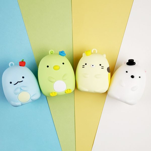 

new corner bio pvc soft epoxy doll keychain key chain gift car bag pendant, Silver